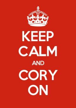 Keep Calm and Cory&nbsp;On